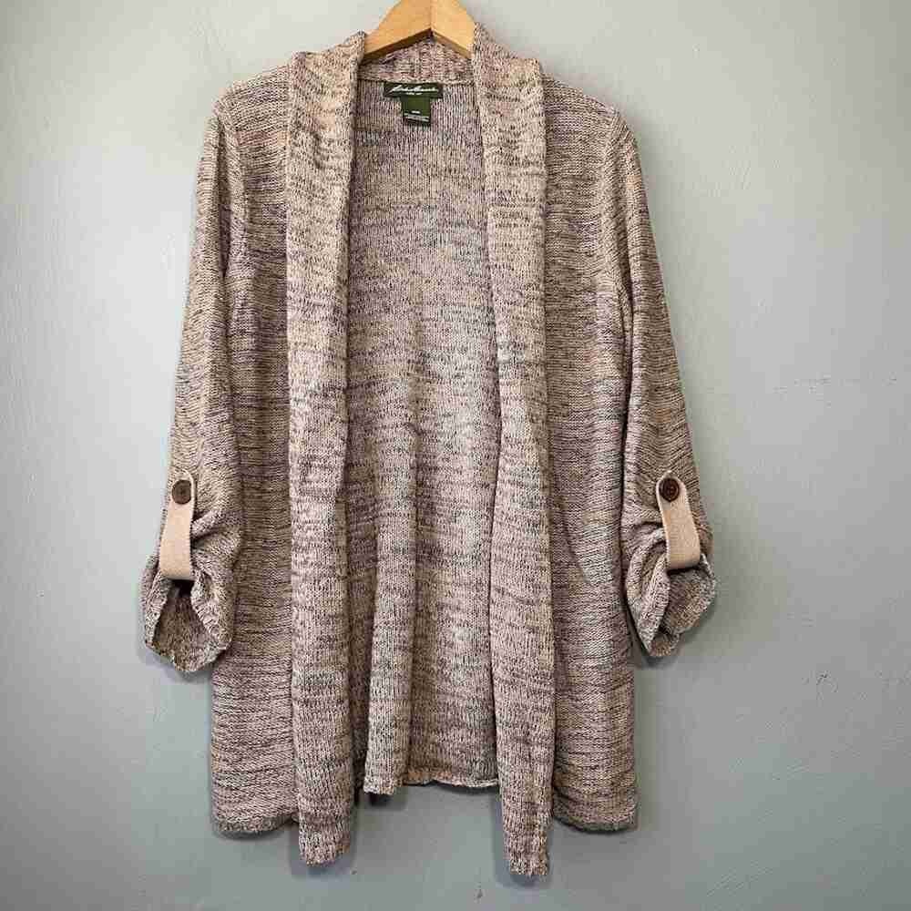 Cozy Gray Open-Front Sweater